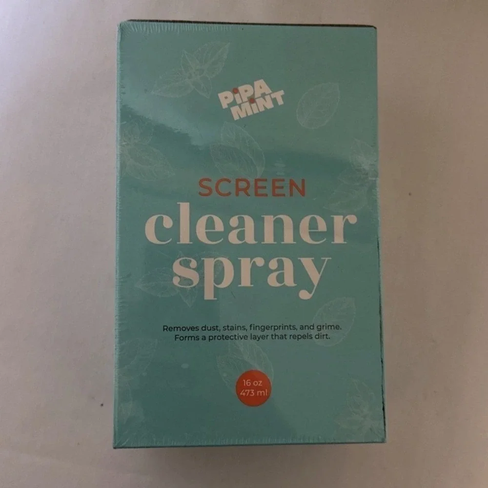 Pipa Mint ~ Screen Cleaner Spray ~ 16oz With Microfiber Cloth  ~ Sealed New